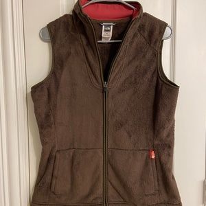 The North Face - Women’s Soft Zip Vest size Medium, brown